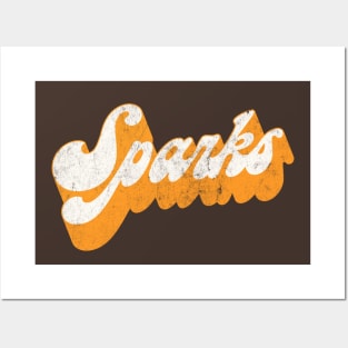 Sparks - Vintage Style Retro Aesthetic Design Posters and Art